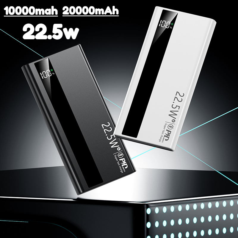 Solar Charger Panel Foldable - Bank Daya 20000MAh Pengisian Cepat 22.5W