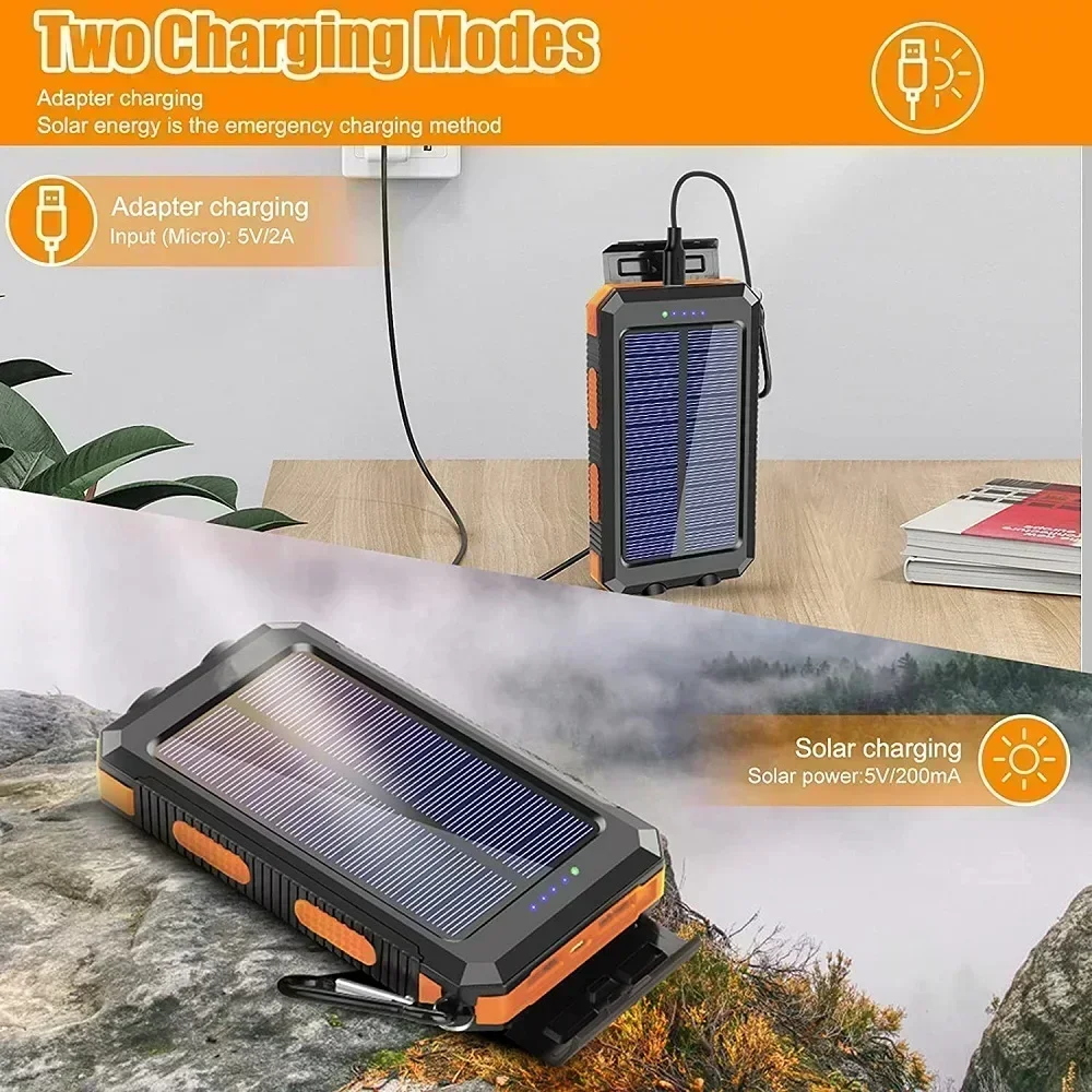 Lenovo 50000mAh Solar Power Ba - Solar Charger Panel Foldable ulasan dan harga