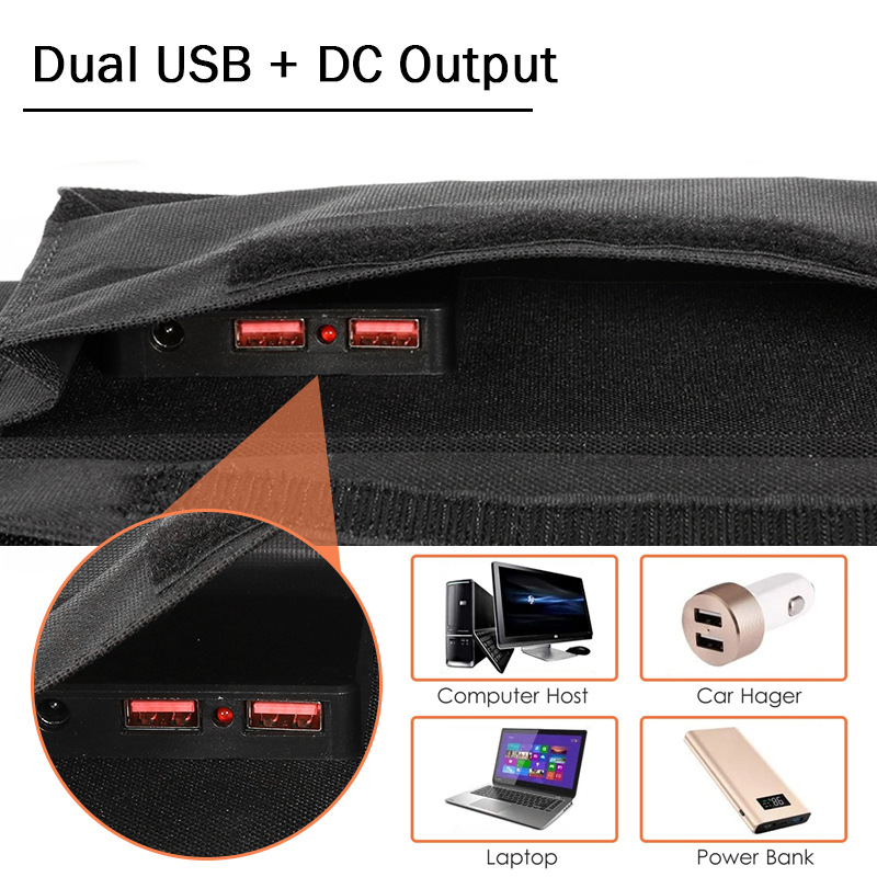 Pengisi Daya Panel Surya USB L - Solar Charger Panel Foldable ulasan dan harga