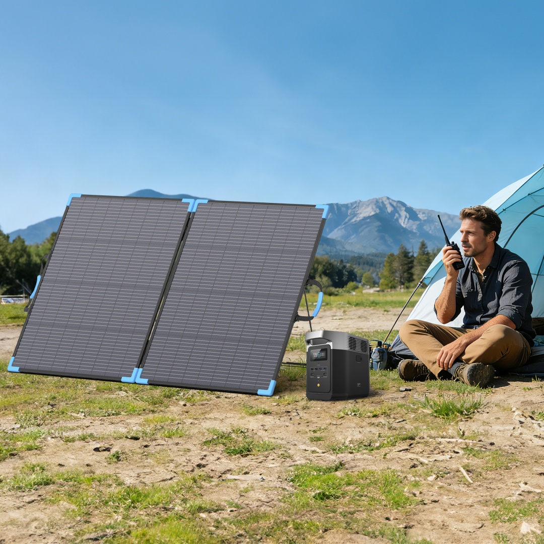 E-POWO 20V Panel Surya Bifasia - Solar Charger Panel Foldable ulasan dan harga